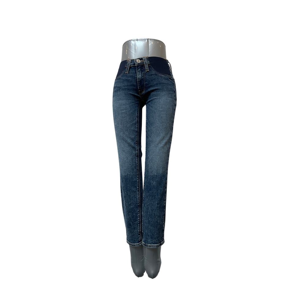 Hudson Nico J02 Jeans Size 23 Women’s Maternity Dark Wash Straight Leg Denim